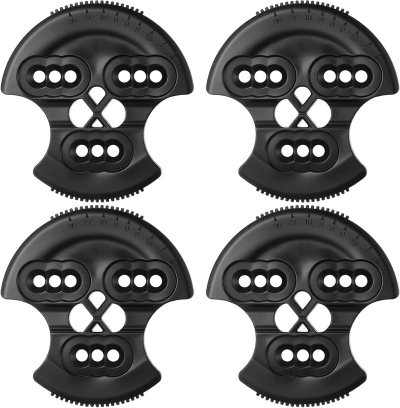 LaRandom 4 Sets Flex 3D Hinge Discs Black Flex Bindings for Snowboard Binding, Ski Binding and Other Winter Sports Equipment with Hinge Systems - Image 1